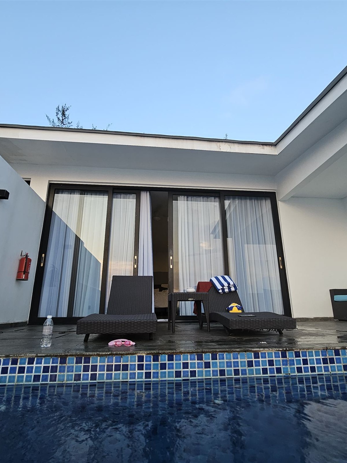 Private rooftop plunge pool at our villa, Montigo Resort Batam