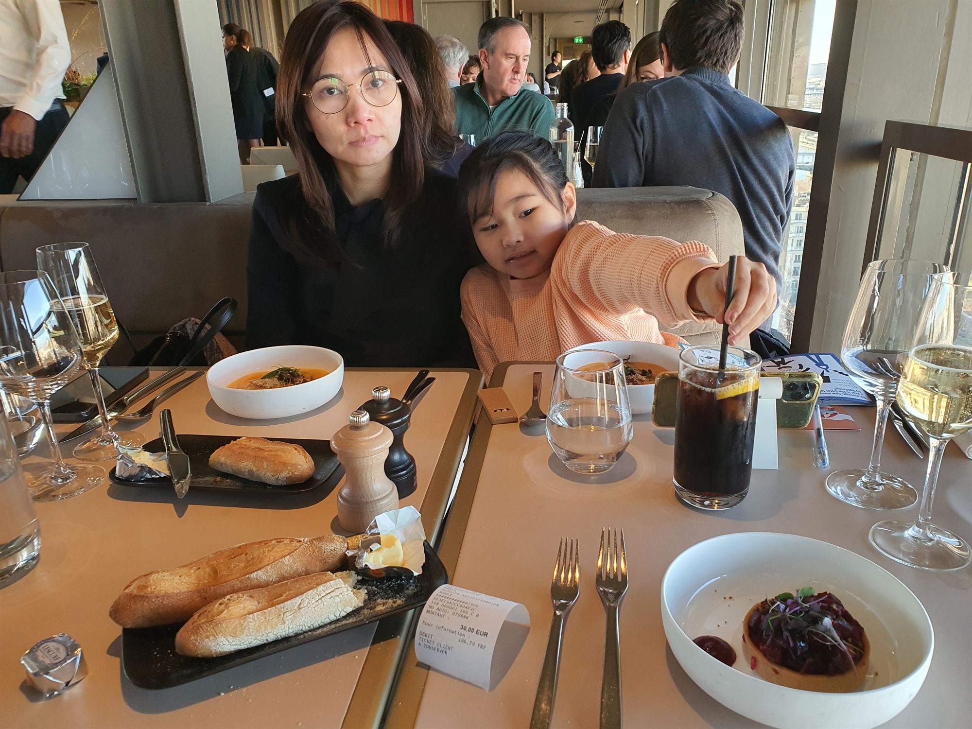 Lunch at Madame Brasserie, Eiffel Tower
