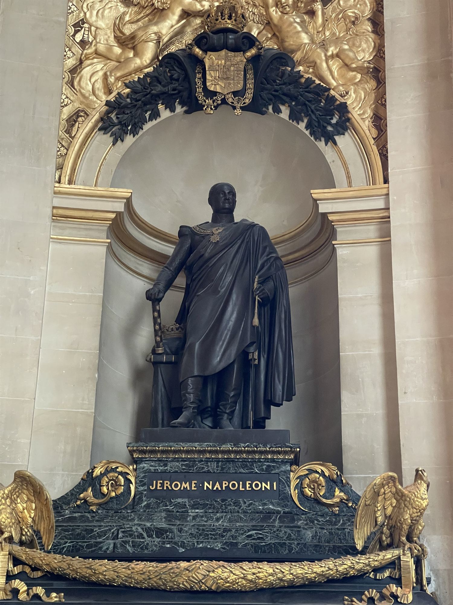 Statue of Jérôme Bonaparte, Napoleon I's youngest brother, at Les Invalides