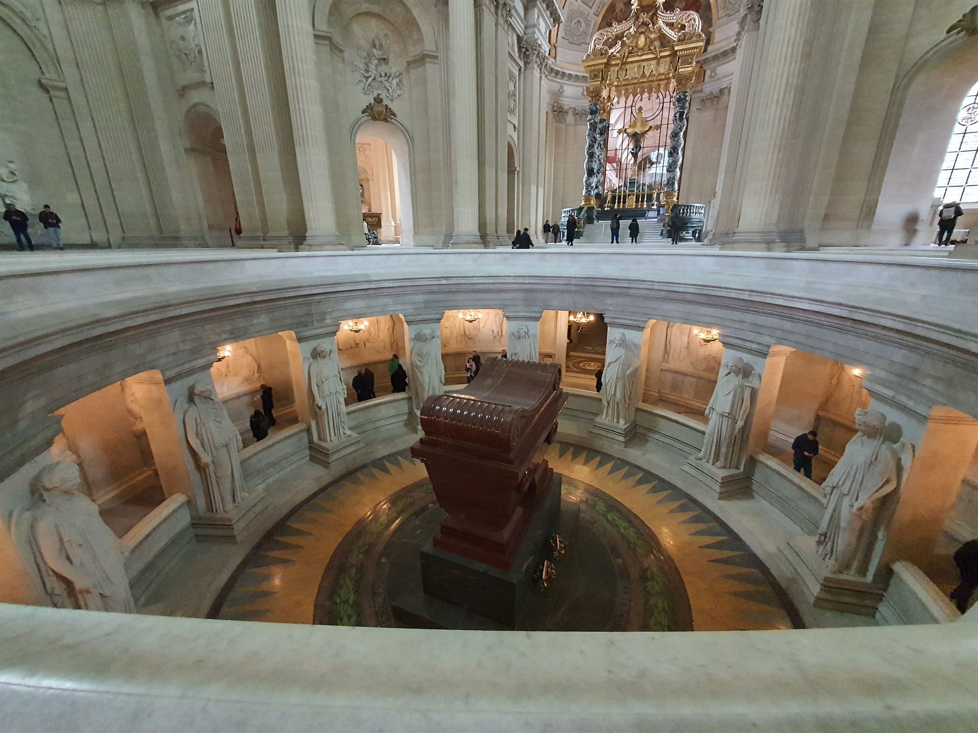 Napoleon's Tomb inside the Dôme des Invalides, Paris