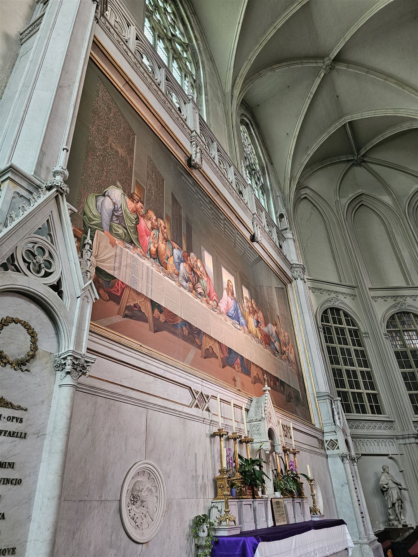 The Last Supper mosaic inside Minoriten Church, Vienna