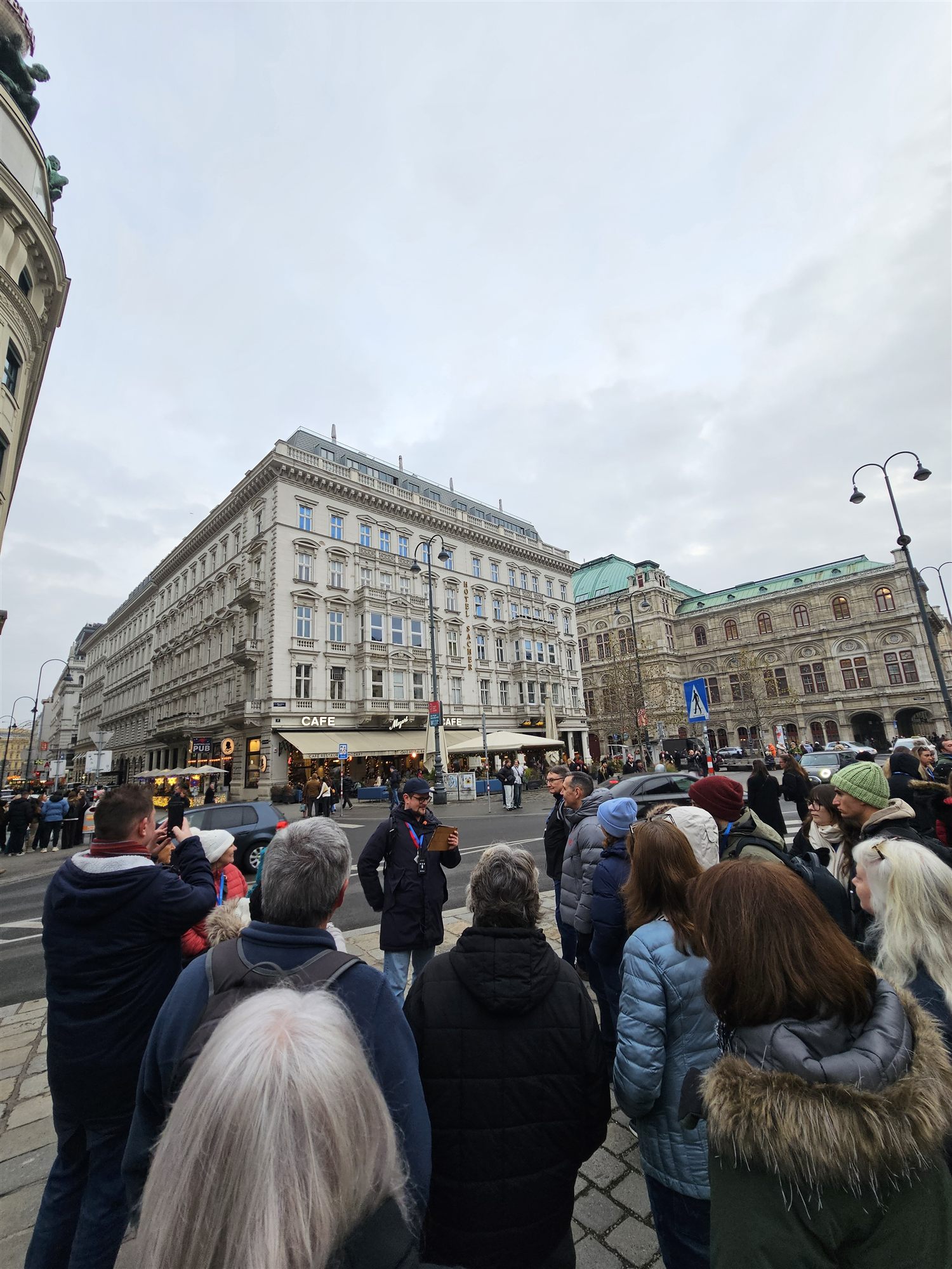 Our tour group gathered near the Vienna State Opera and Hotel Sacher